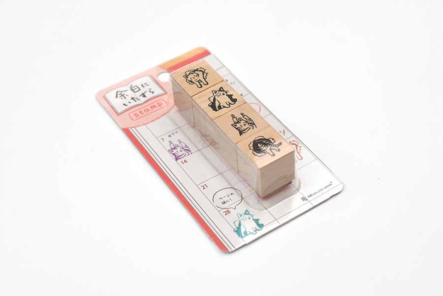 NB Wooden Stamps - Doodles in the Margins - Cat
