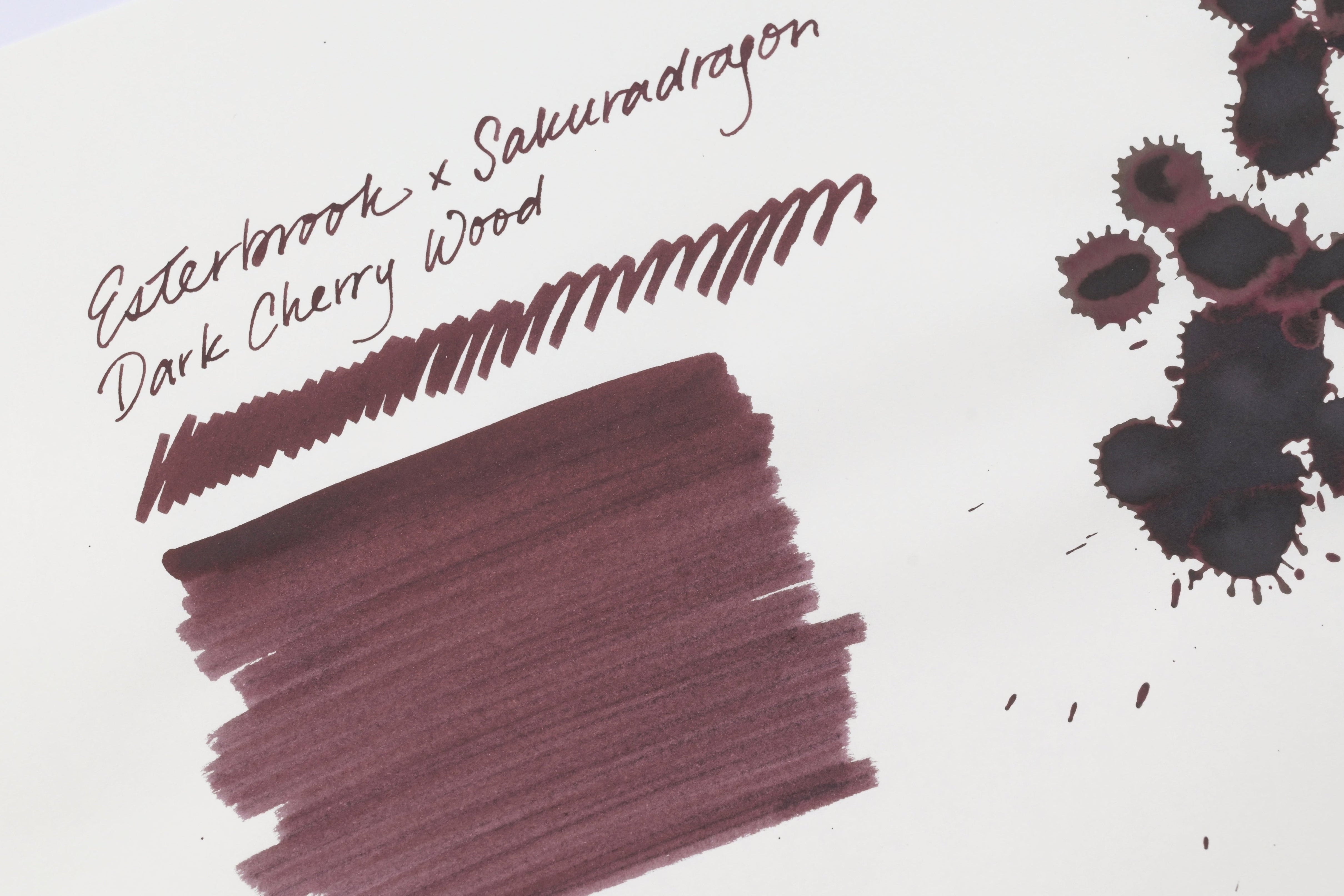 Esterbrook x Sakuradragon Ink - Sakura Street - Dark Cherry Wood - 30mL Bottle - Limited Edition