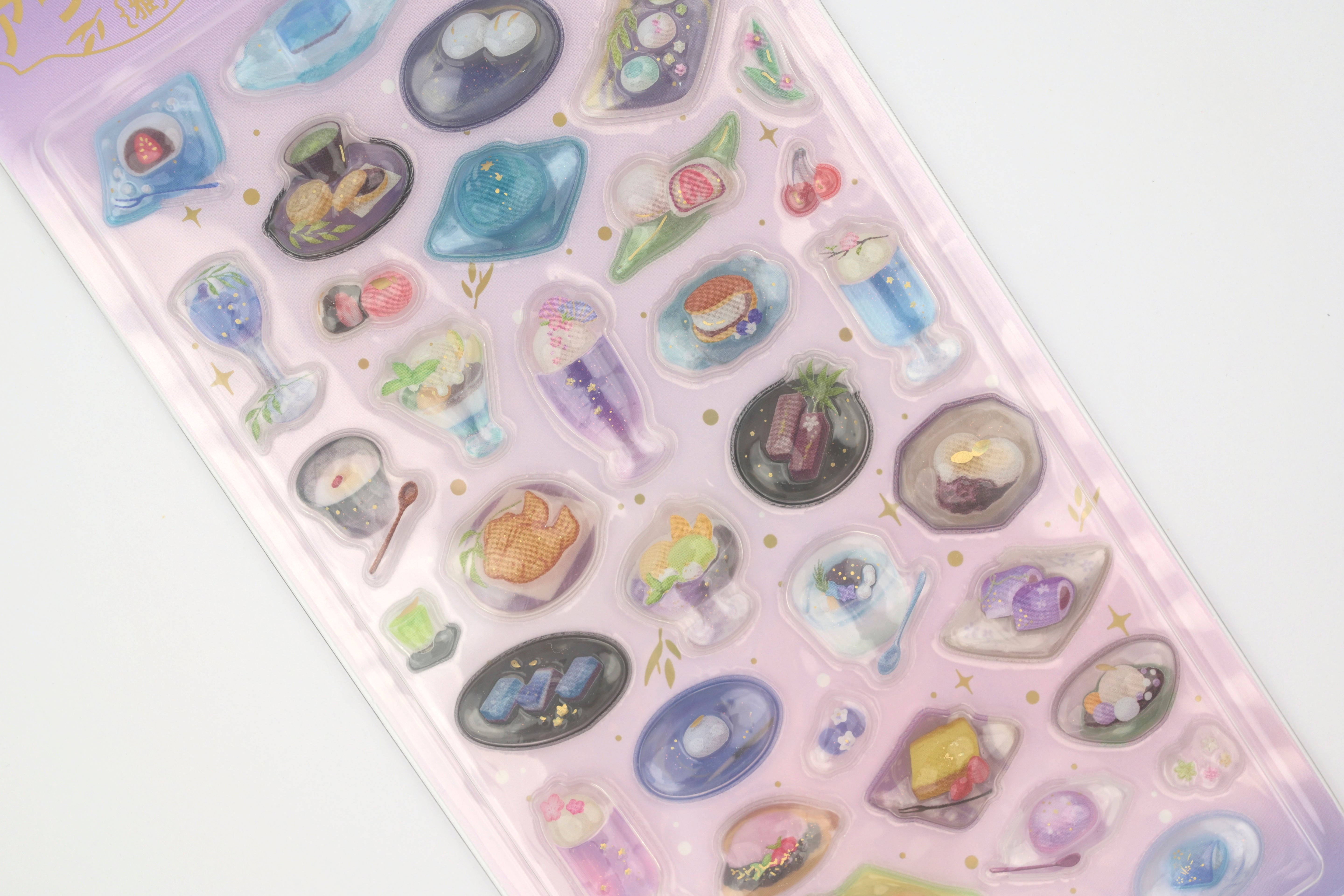 BGM 3D Sticker Sheet - Kyururun - Cafe a la Mode - Elegance