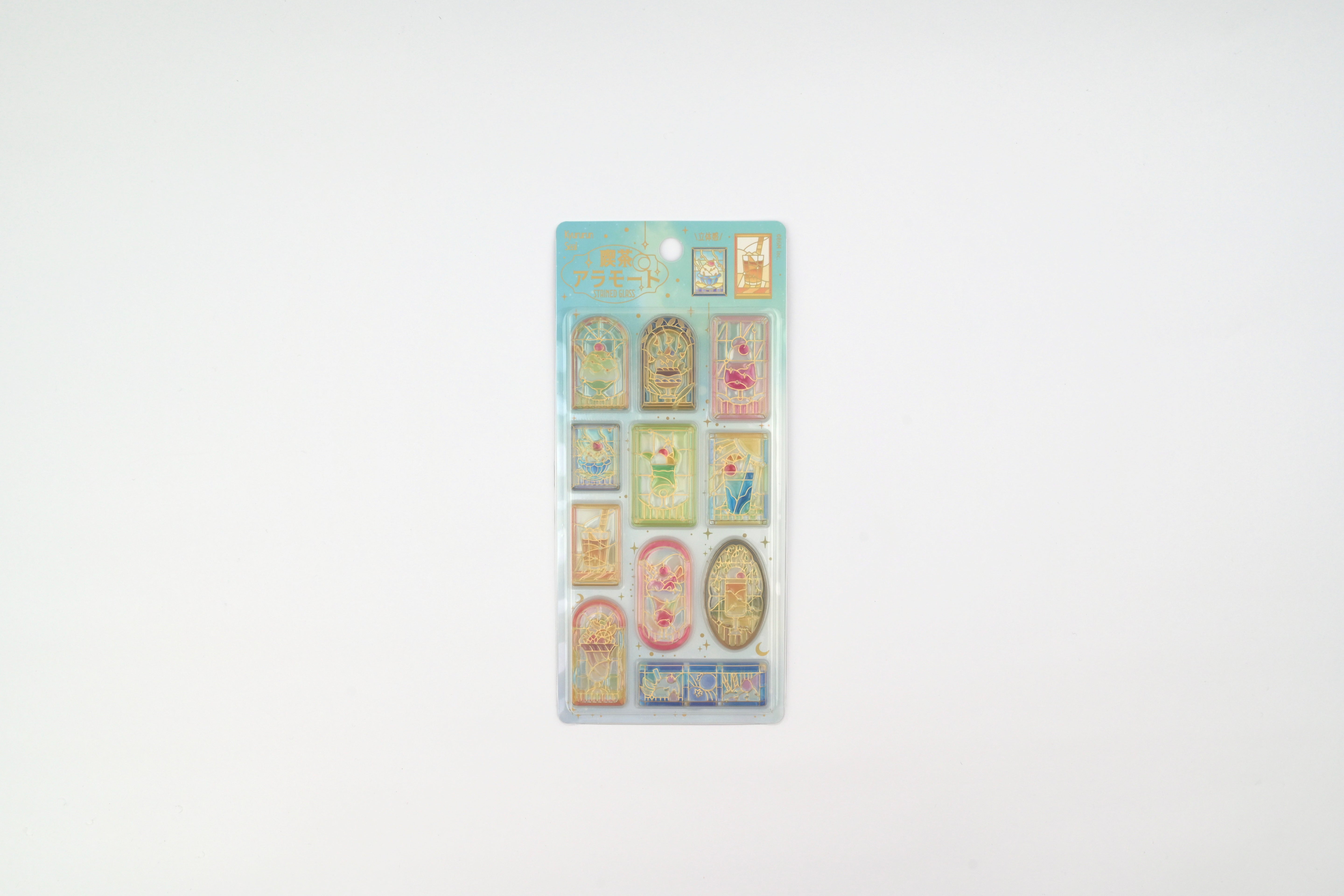 BGM 3D Sticker Sheet - Kyururun - Cafe a la Mode - Stained Glass Vol. 2