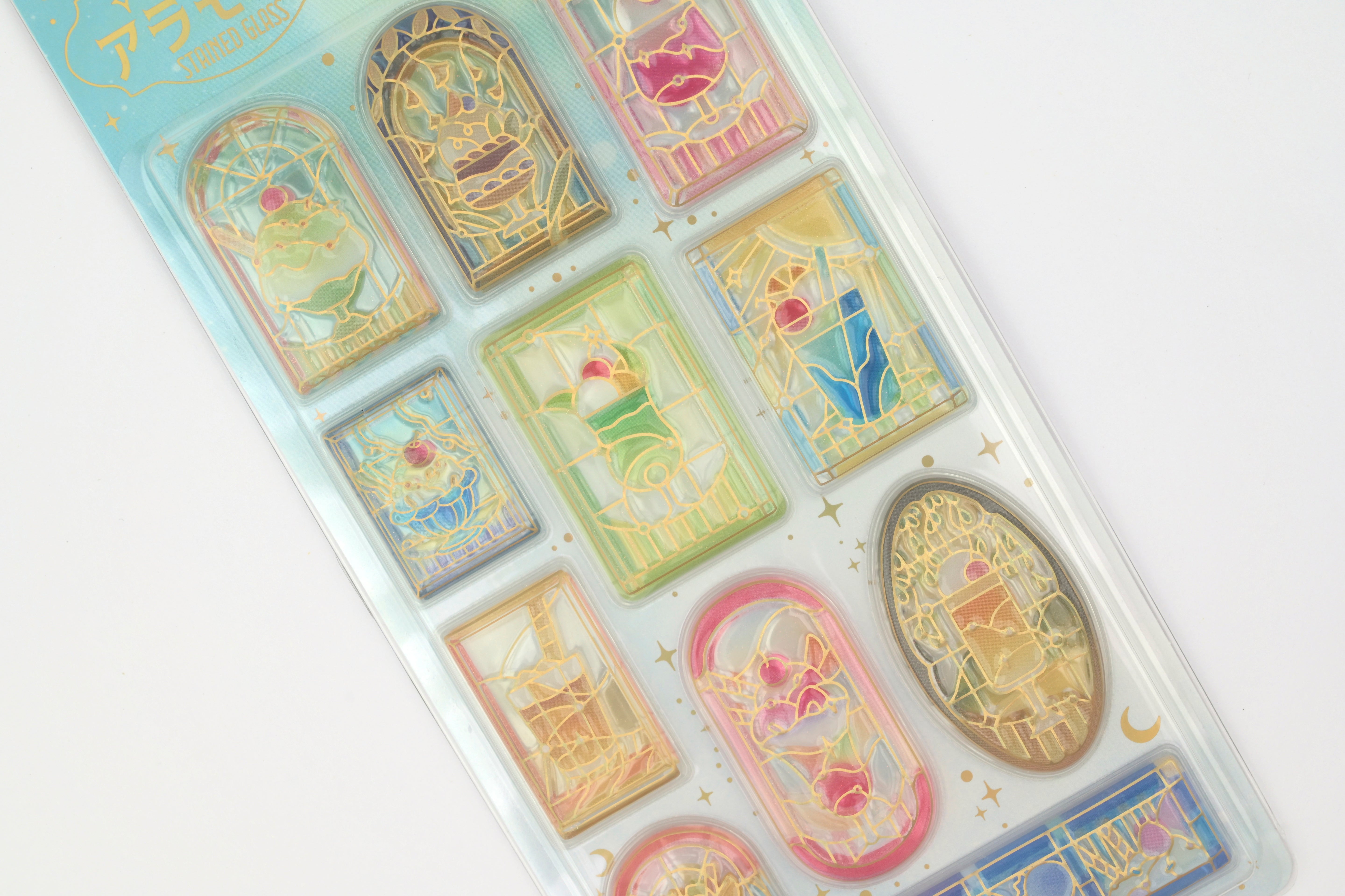 BGM 3D Sticker Sheet - Kyururun - Cafe a la Mode - Stained Glass Vol. 2