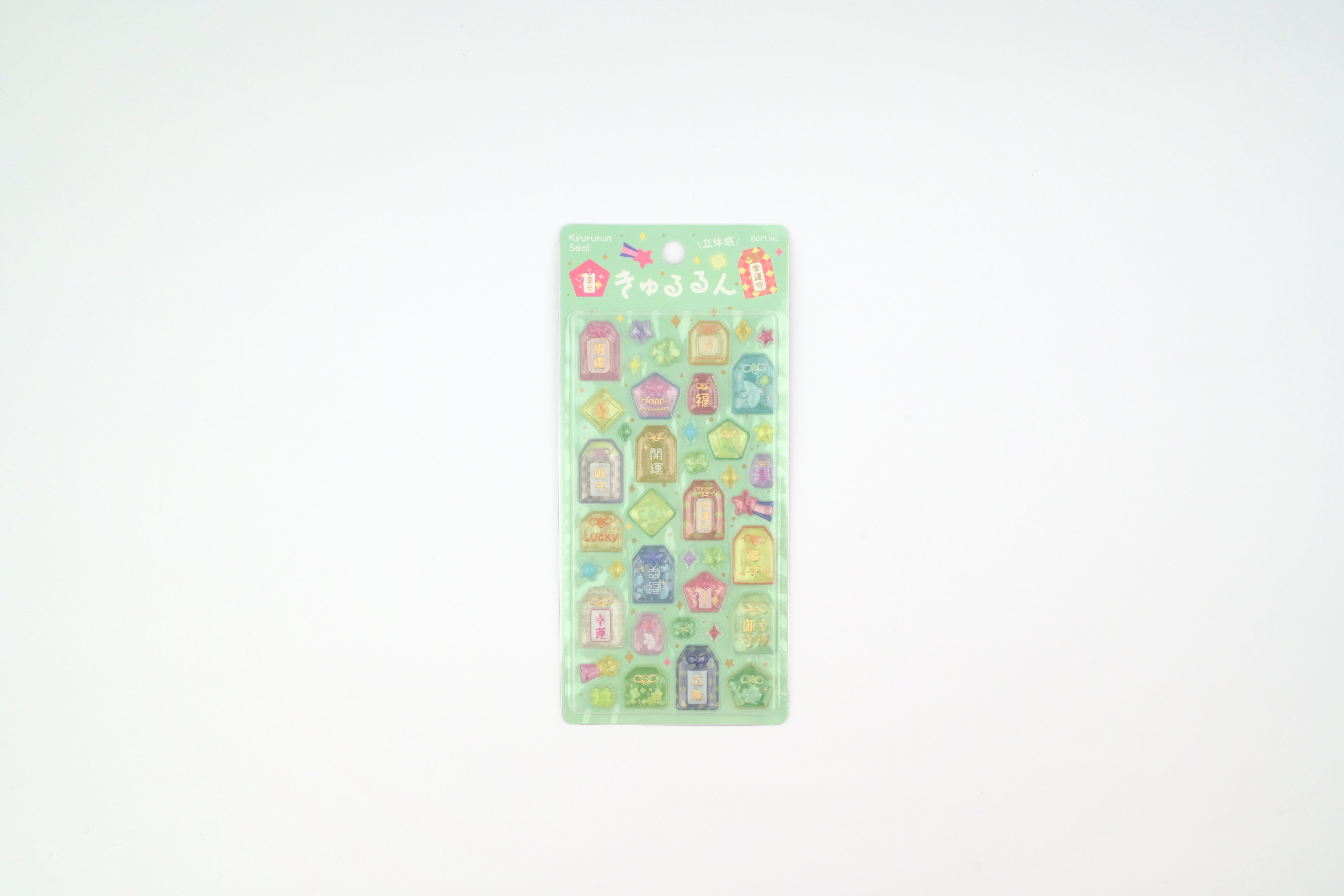 BGM 3D Sticker Sheet - Kyururun - Good Luck Charms
