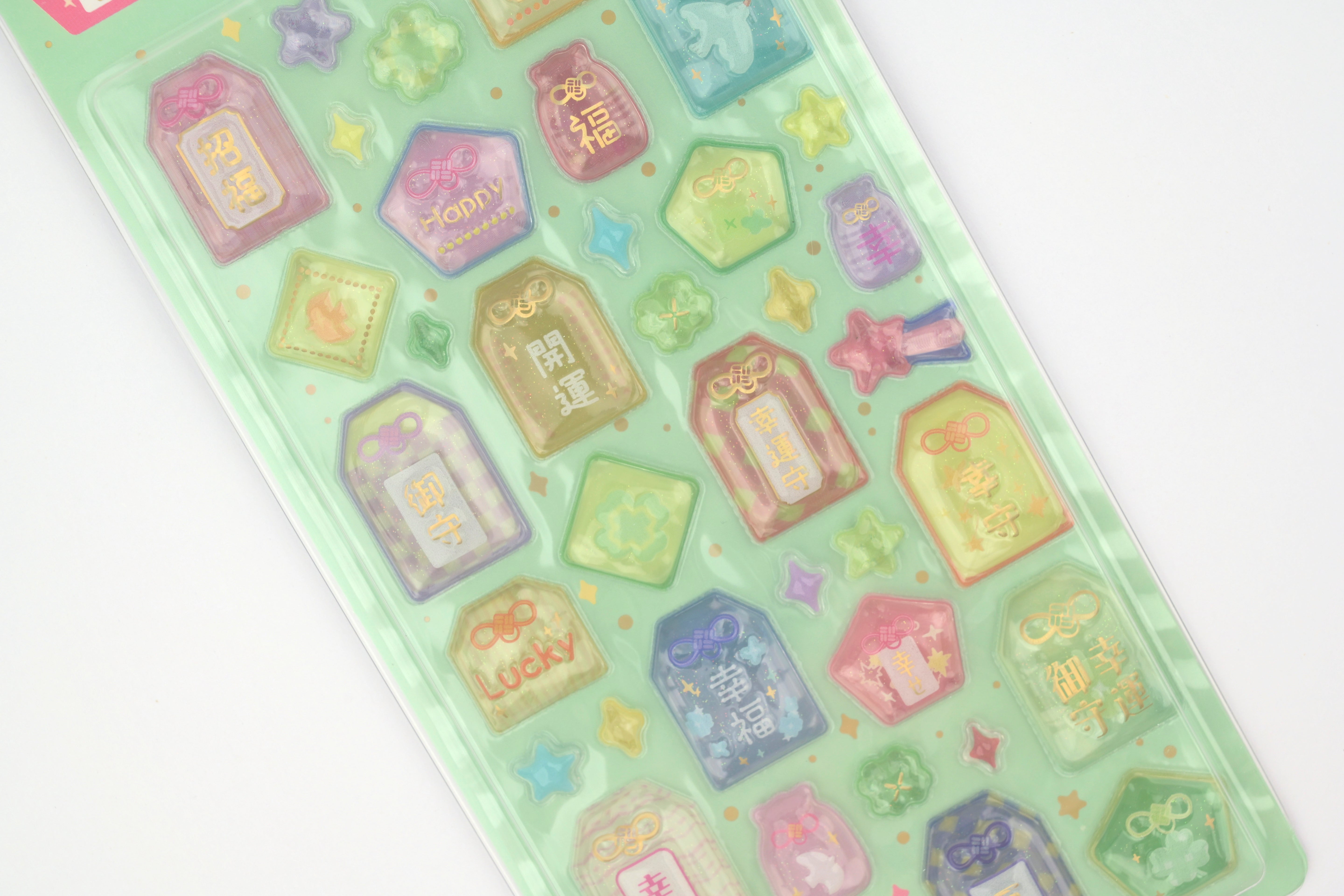 BGM 3D Sticker Sheet - Kyururun - Good Luck Charms