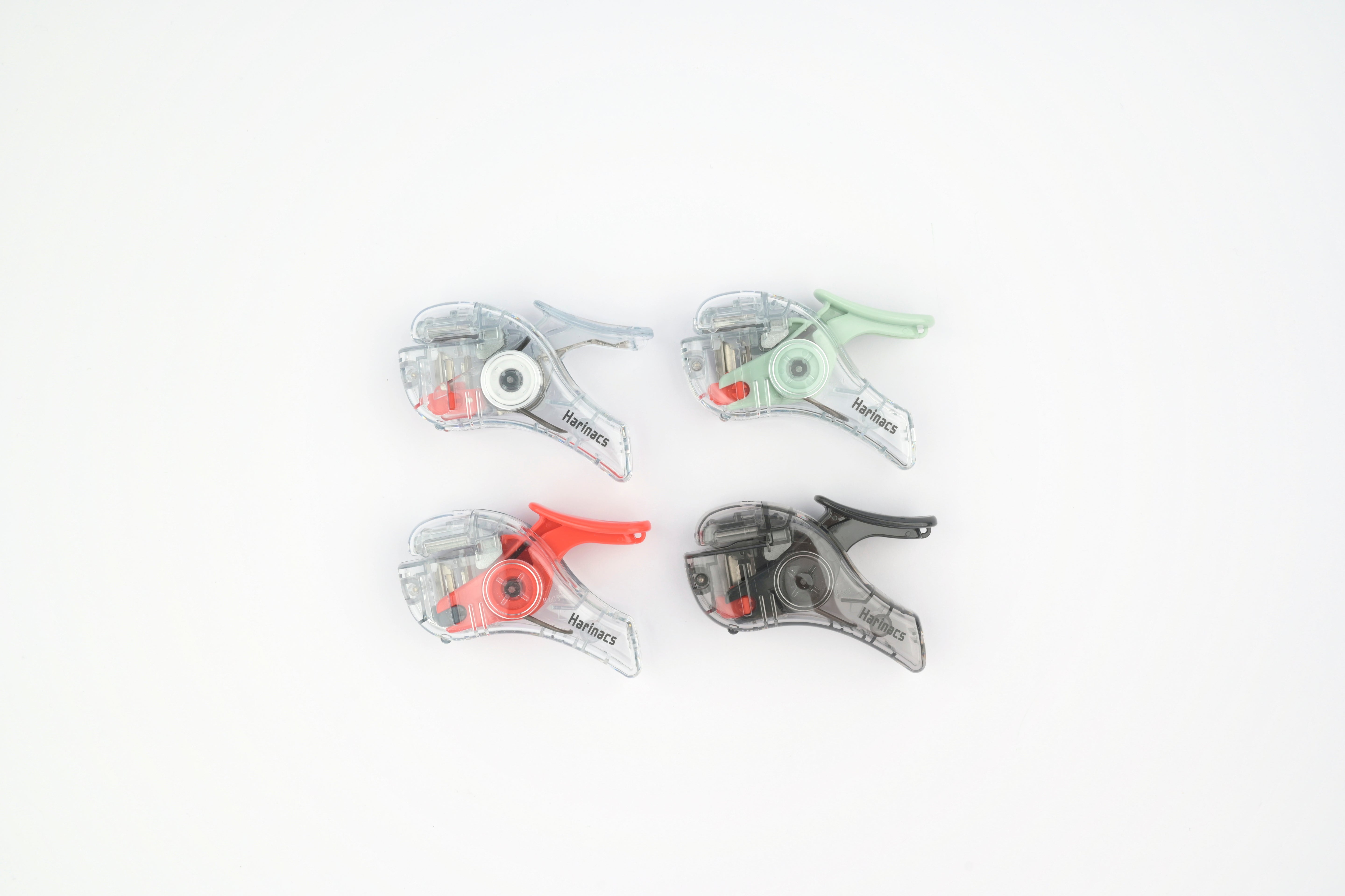 Kokuyo Harinacs Stapleless Stapler - Compact Alpha - Transparent Mechanism