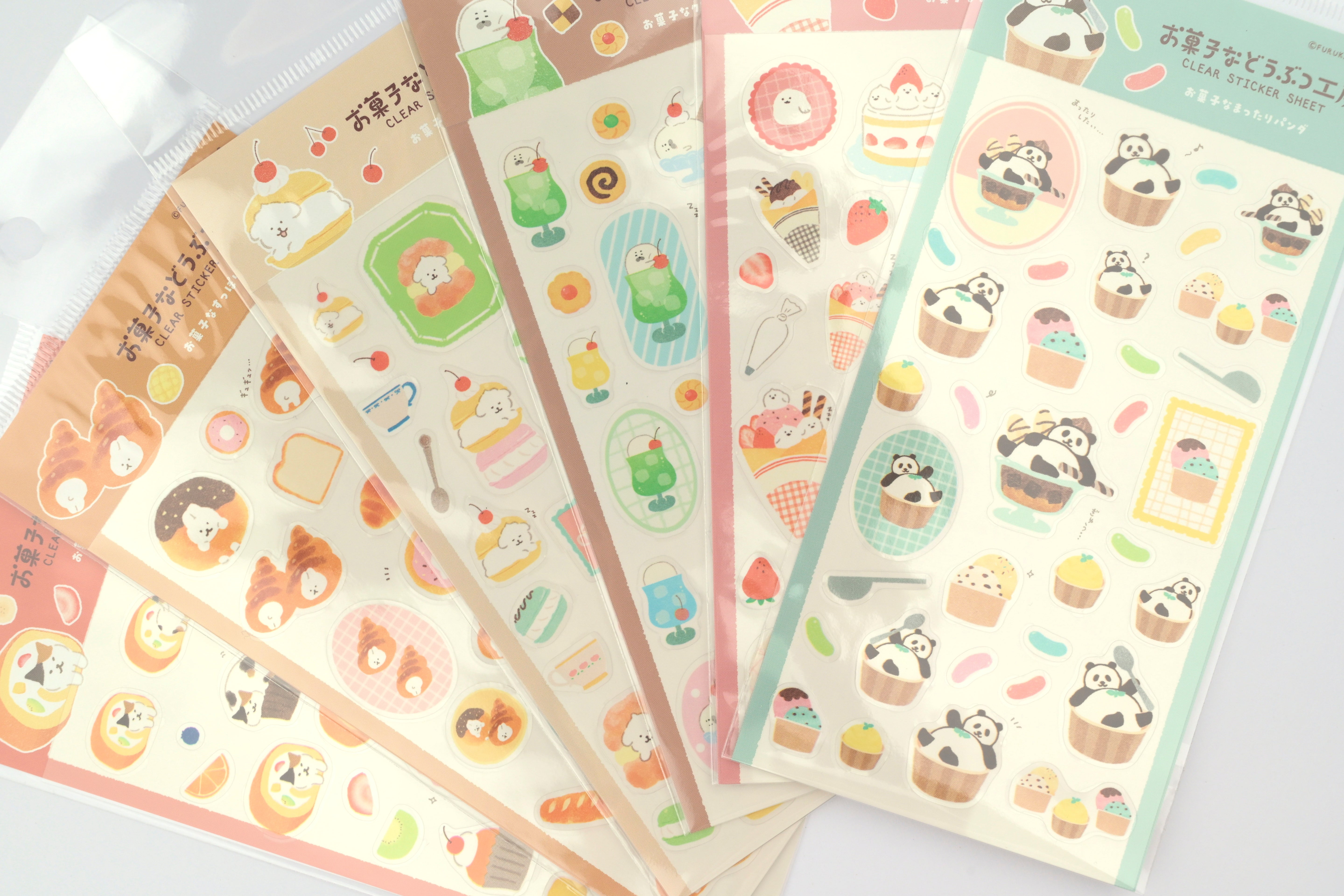 Furukawa Paper Sticker Sheet - Sweets Animal Workshop - Vol. 3