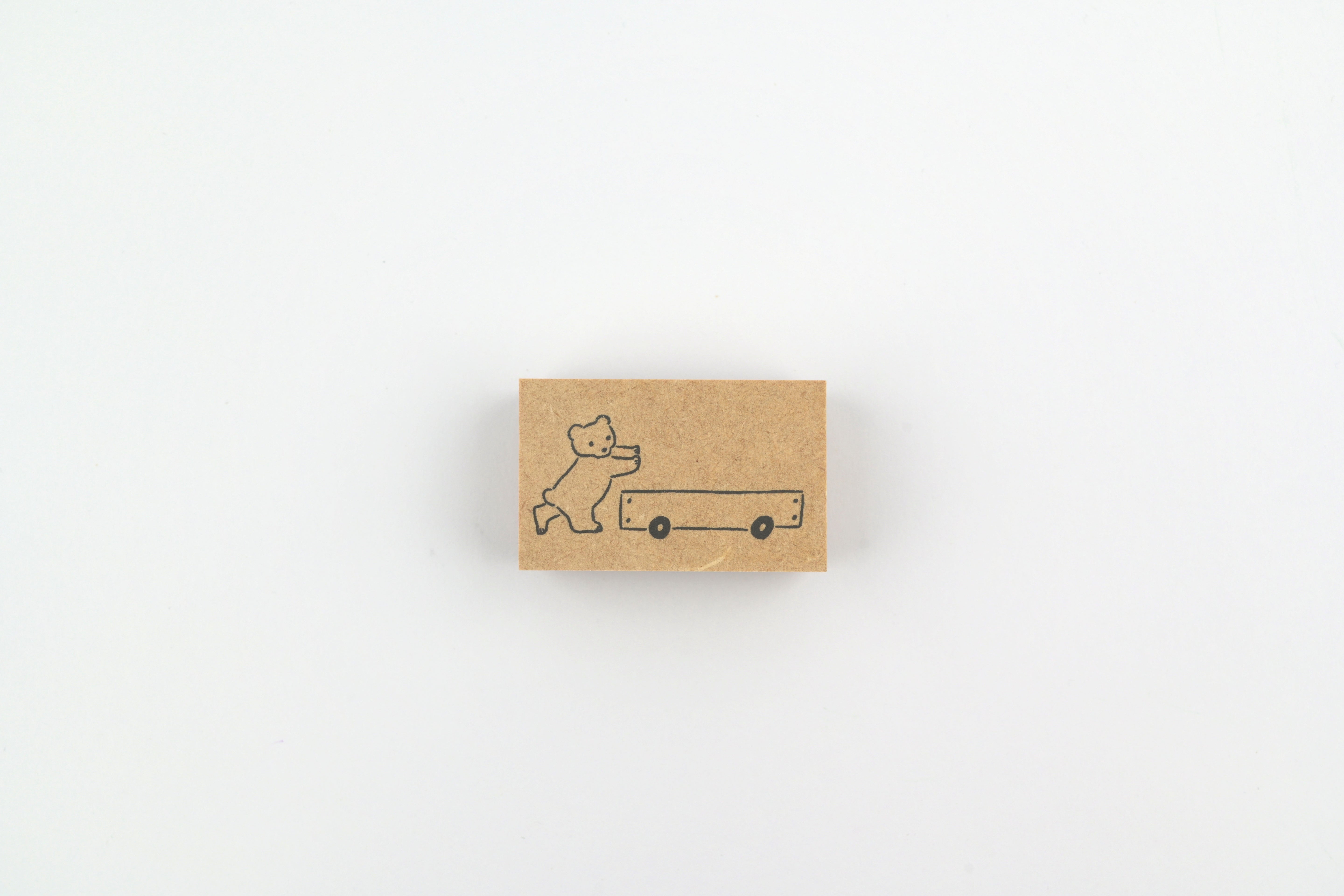 Stamp Marche Rubber Stamp - Labetomo - Bear Cart (Coming Soon)