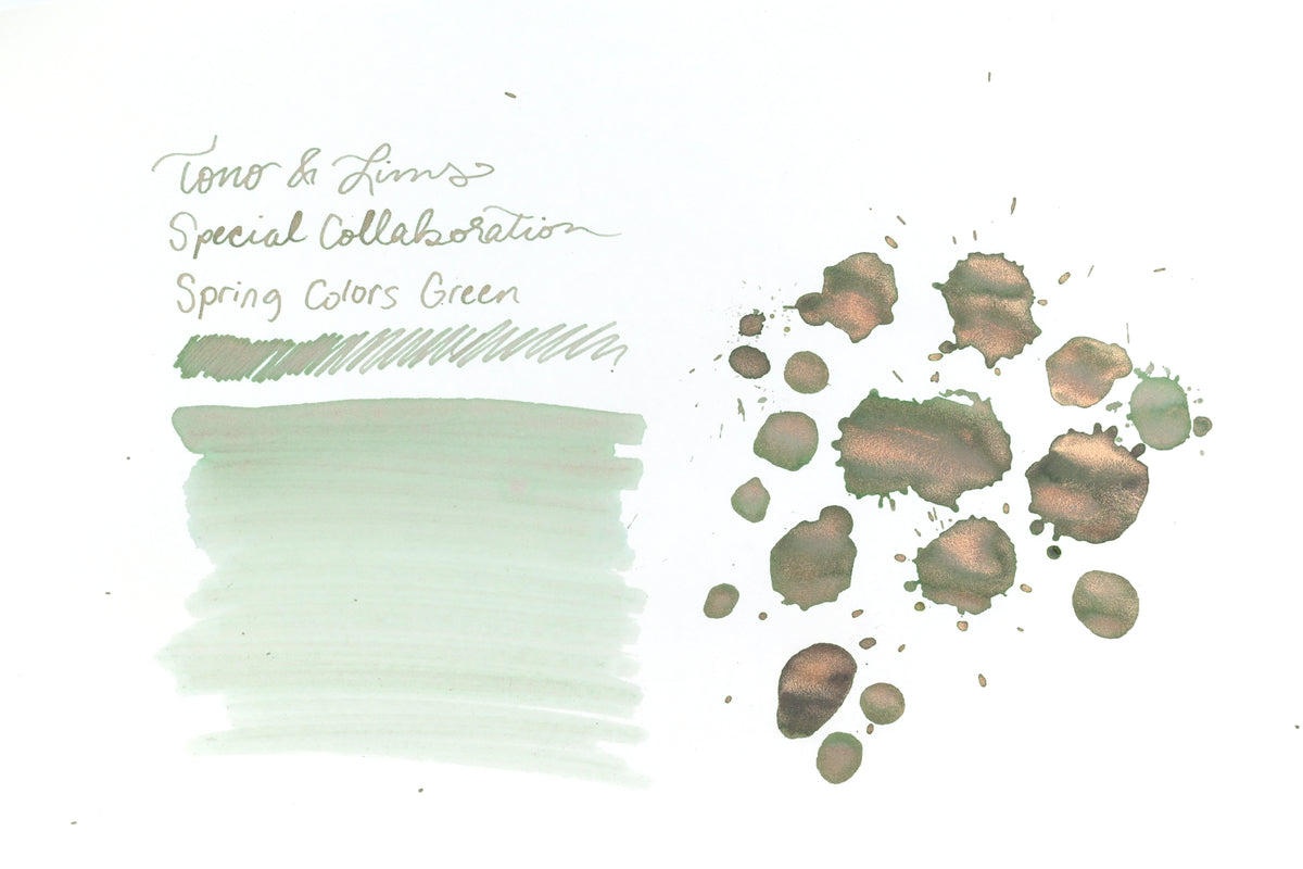 Tono & Lims Ink Bottle - Special Collaboration - Spring Colors - Green (春いろ　緑) - 30ml