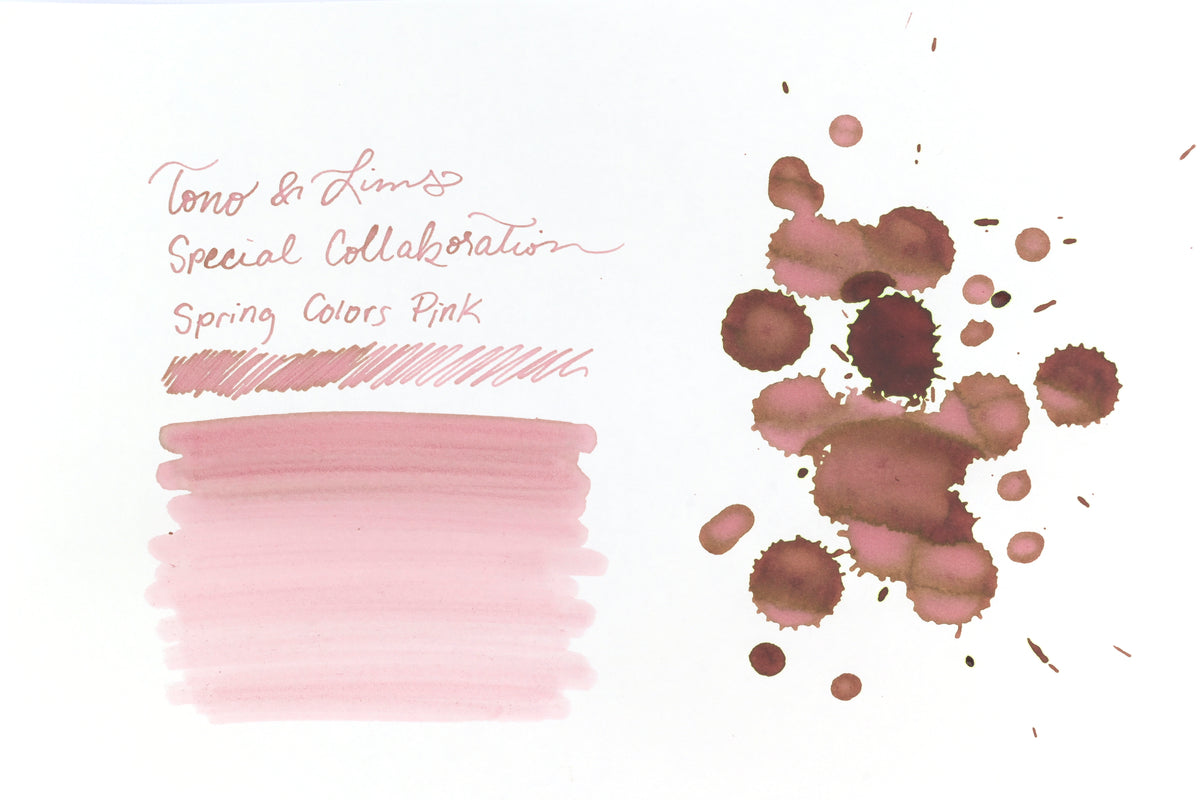 Tono & Lims Ink Bottle - Special Collaboration - Spring Colors - Pink (春いろ　ピンク) - 30ml