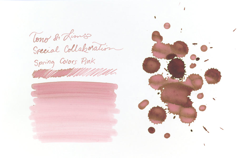 Tono & Lims Ink Bottle - Special Collaboration - Spring Colors - Pink (春いろ　ピンク) - 30ml