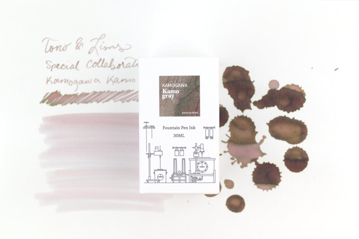 Tono & Lims Ink Bottle - Special Collaboration - Kamogawa Kamo Gray - 30ml