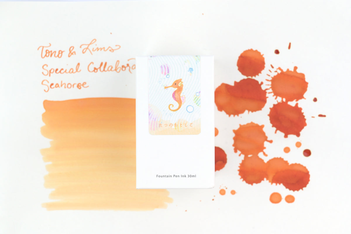 Tono & Lims Ink Bottle - Special Collaboration - Seahorse (たつのおとしご) - 30ml
