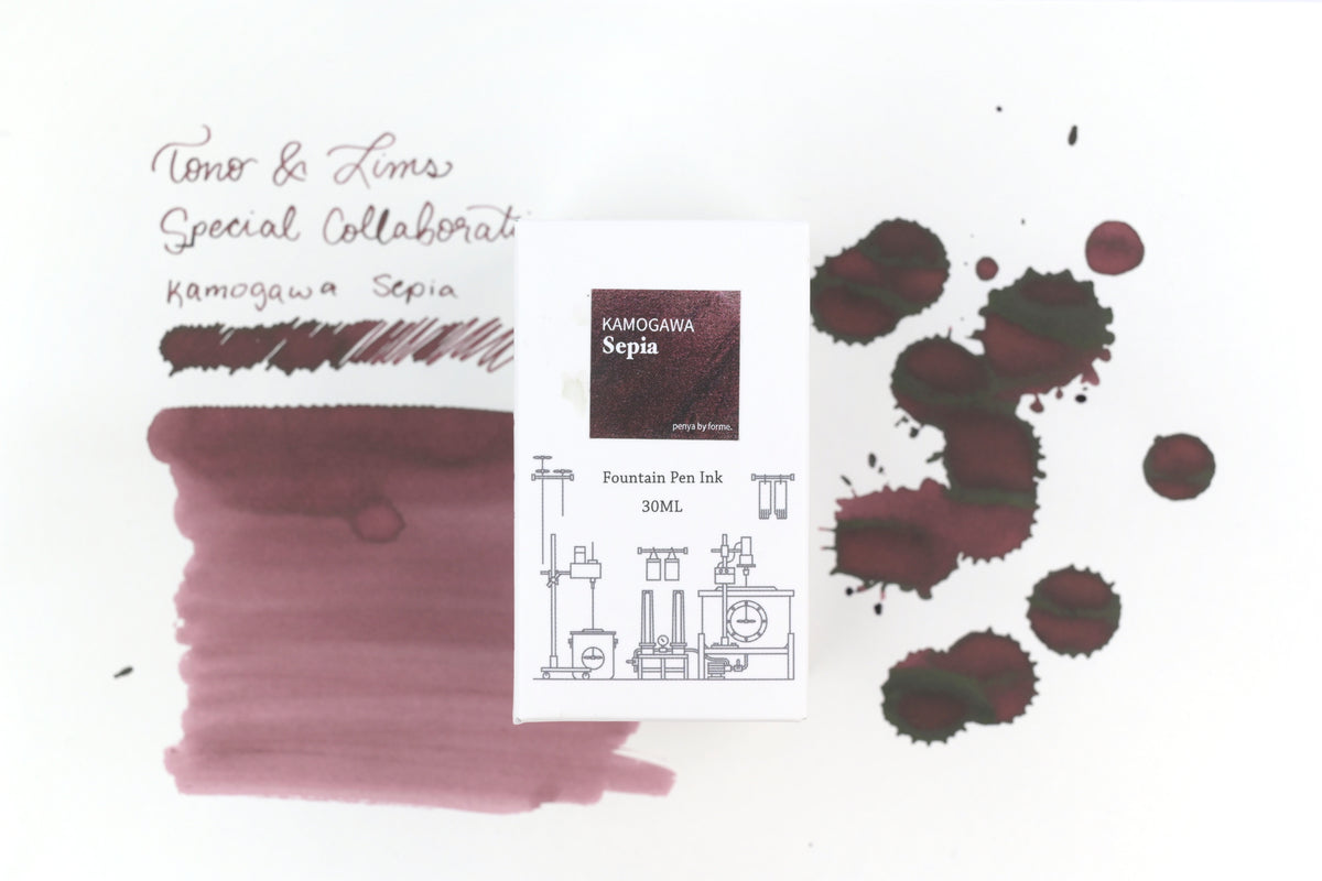 Tono & Lims Ink Bottle - Special Collaboration - Kamogawa Sepia - 30ml