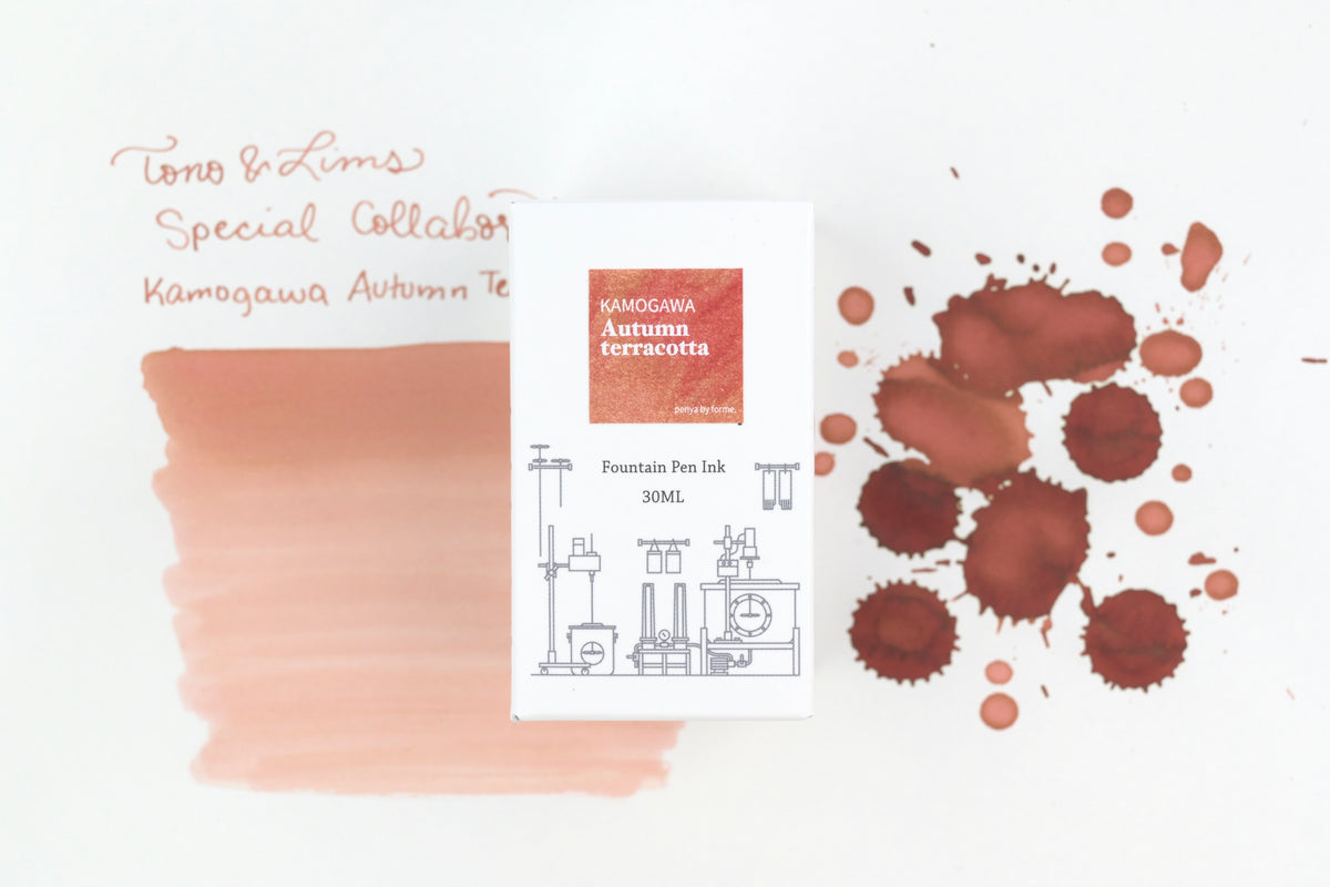 Tono & Lims Ink Bottle - Special Collaboration - Kamogawa Autumn Terracotta - 30ml