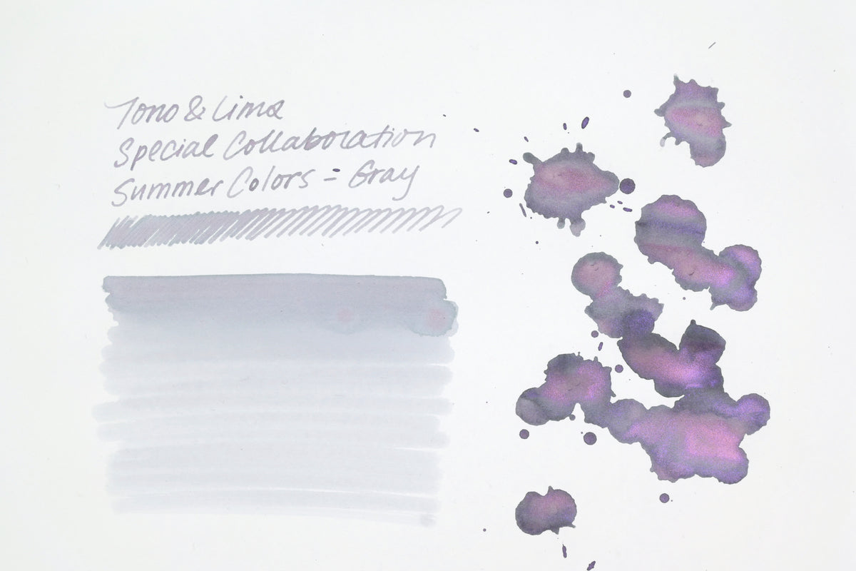Tono & Lims Ink Bottle - Special Collaboration - Summer Colors – Gray (夏いろ　グレー) - 30ml