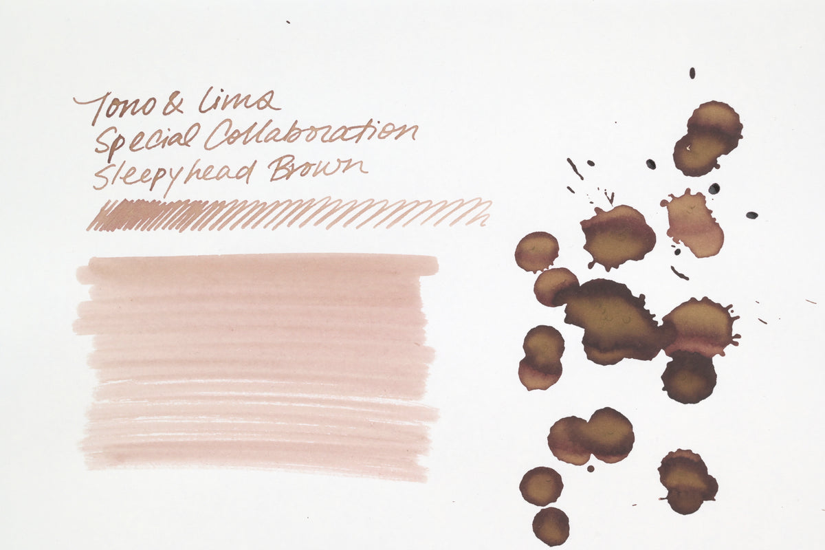 Tono & Lims Ink Bottle - Special Collaboration - Sleepyhead Brown (ねぼすけのブラウン) - 30ml