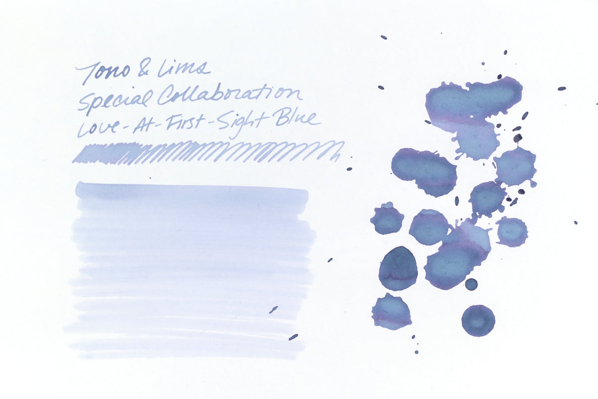 Tono & Lims Ink Bottle - Special Collaboration - Love-at-First-Sight Blue (ひとめぼれのブルー) - 30ml