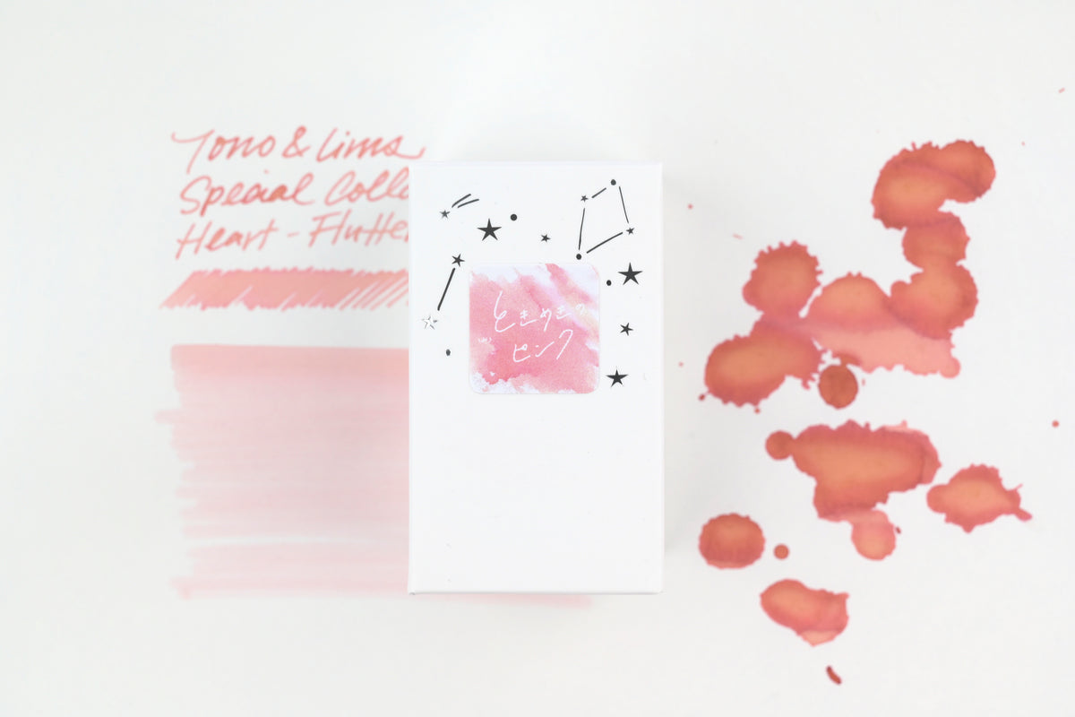 Tono & Lims Ink Bottle - Special Collaboration - Heart-Fluttering Pink (ときめきのピンク) - 30ml