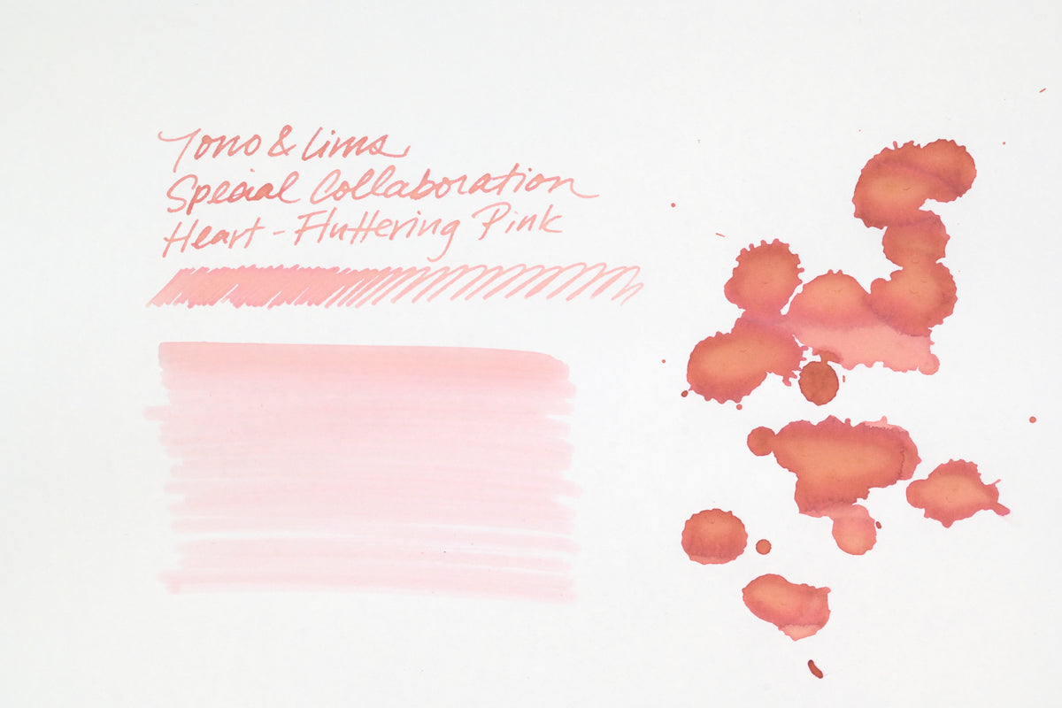 Tono & Lims Ink Bottle - Special Collaboration - Heart-Fluttering Pink (ときめきのピンク) - 30ml