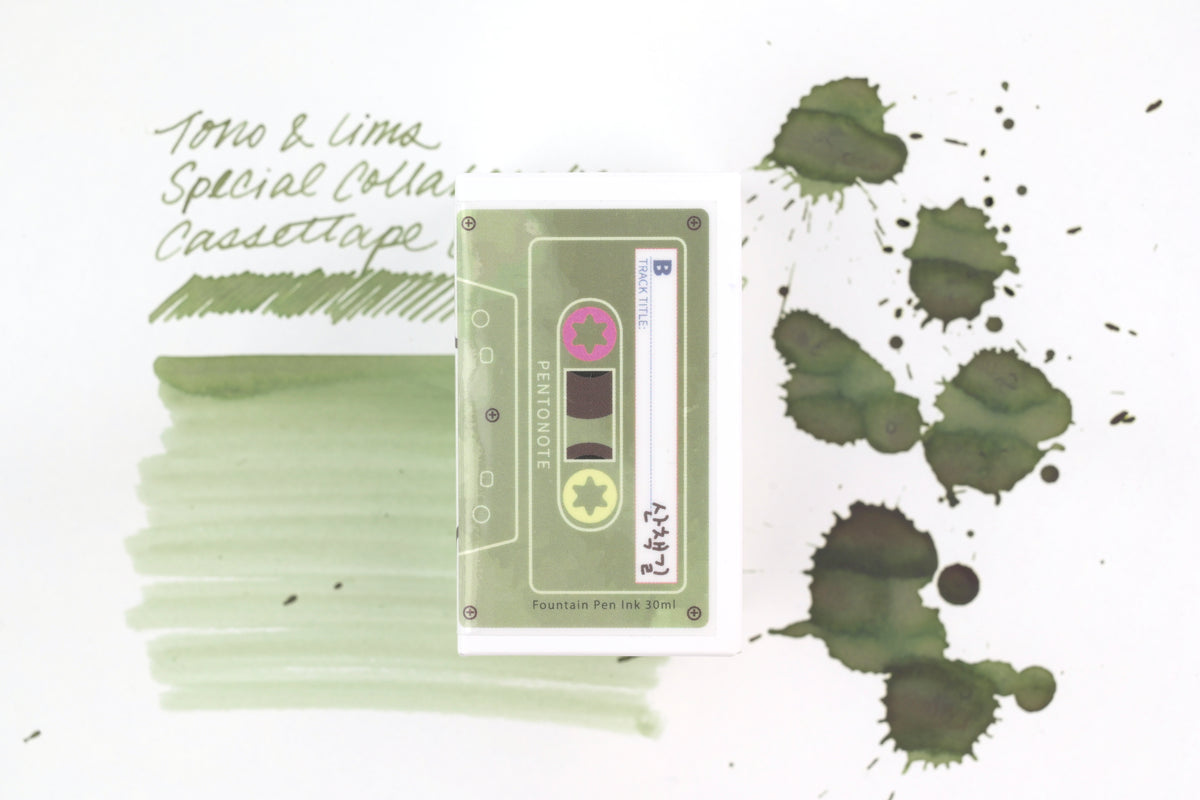 Tono & Lims Ink Bottle - Special Collaboration - Cassettape Green - 30ml