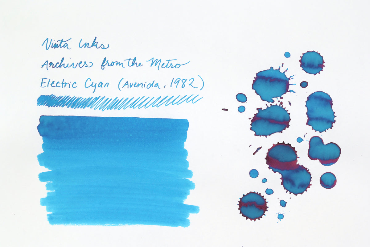 Vinta Inks - Archives From the Metro - Electric Cyan (Avenida, 1982) - 15 mL
