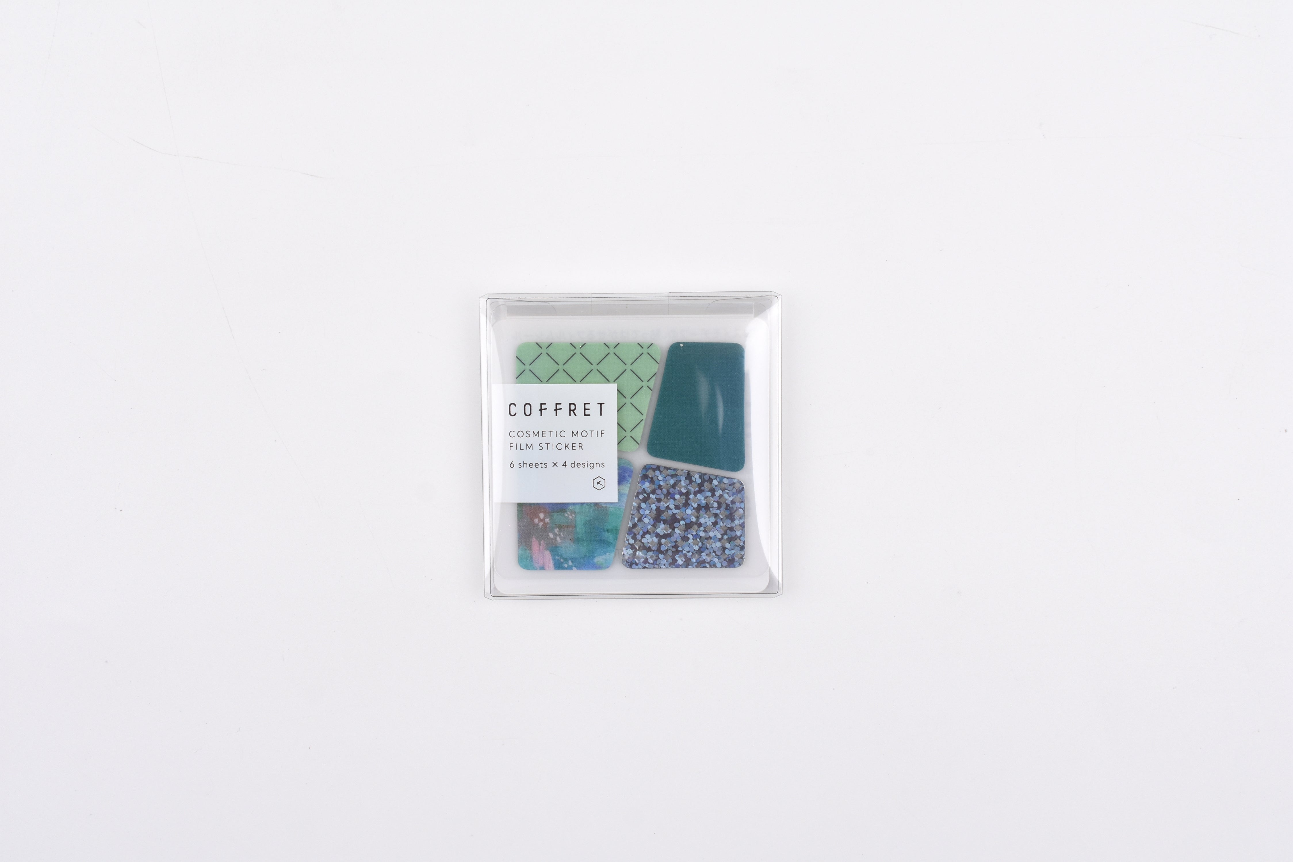 Hitotoki Coffret Cosmetic Motif Film Sticker - Block