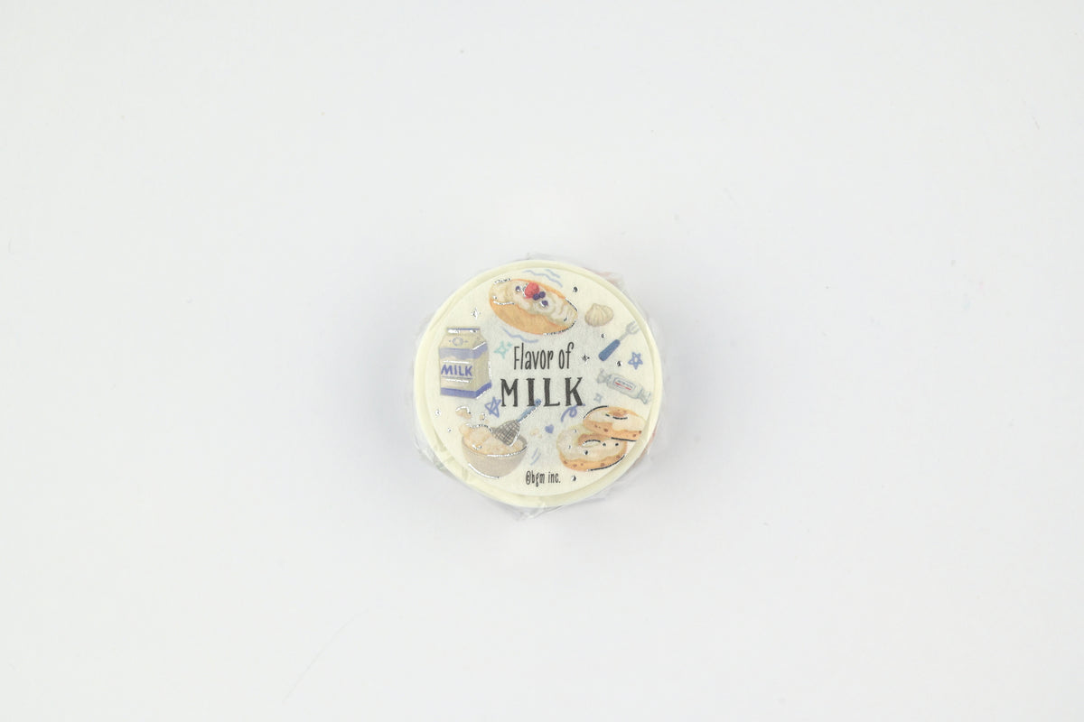 BGM Washi Tape - Foil Stamping - Tokimeki Flavor - Milk