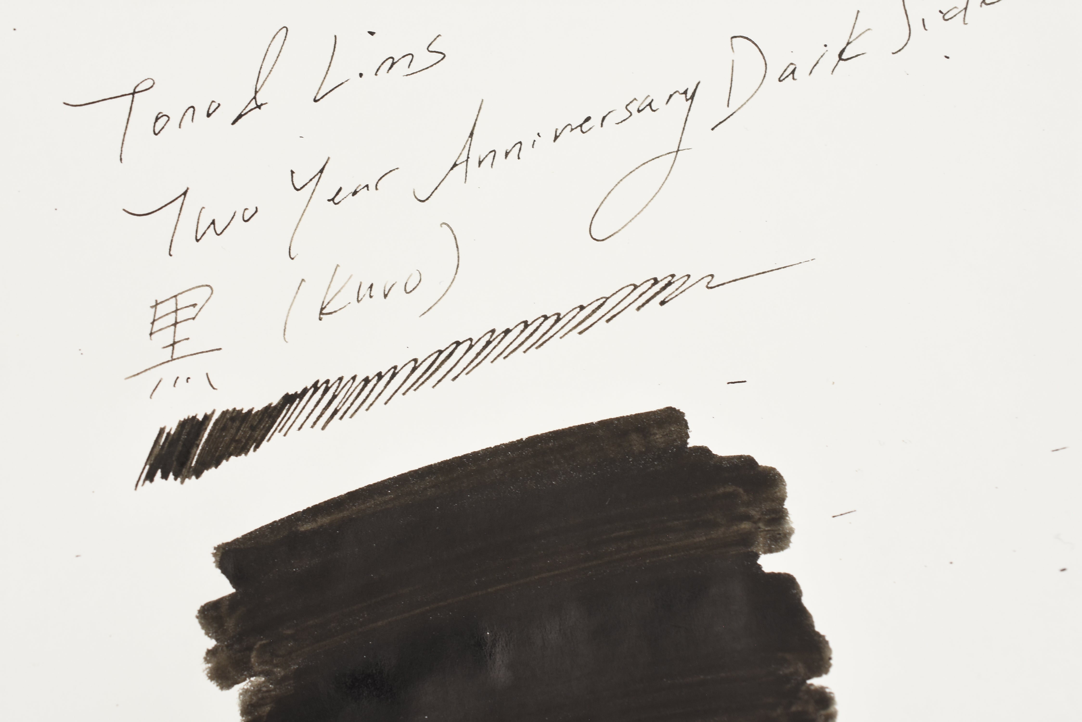 Tono & Lims Ink Bottle - Two Year Anniversary Dark Side - 黒 (Kuro) - 30ml
