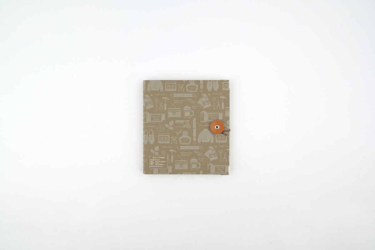 Kleid x eric String-Tie Notebook - 2mm Grid