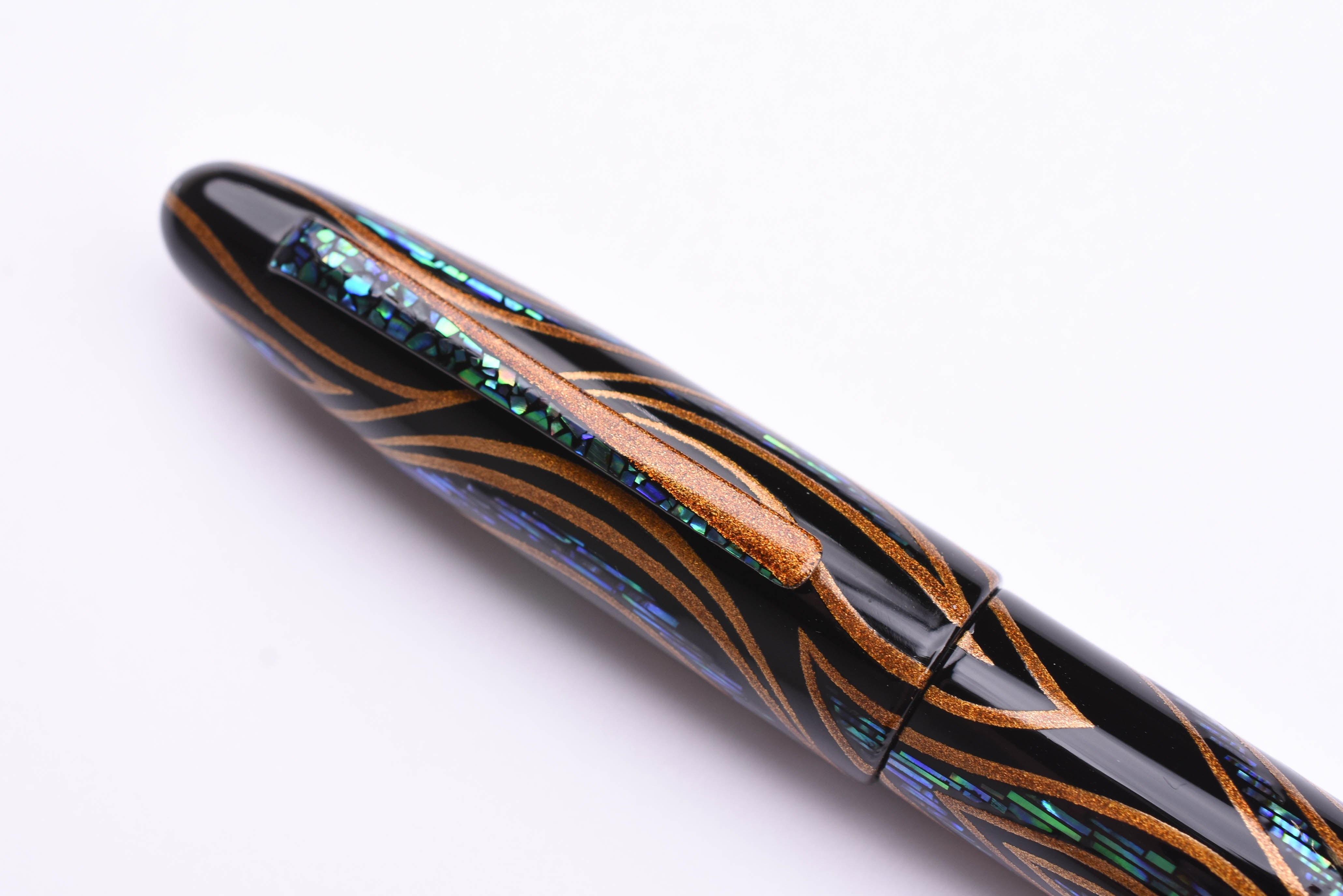 Taccia Empress Fountain Pen - Fossils in the Sky - Sunset Peacock (Limited Edition)
