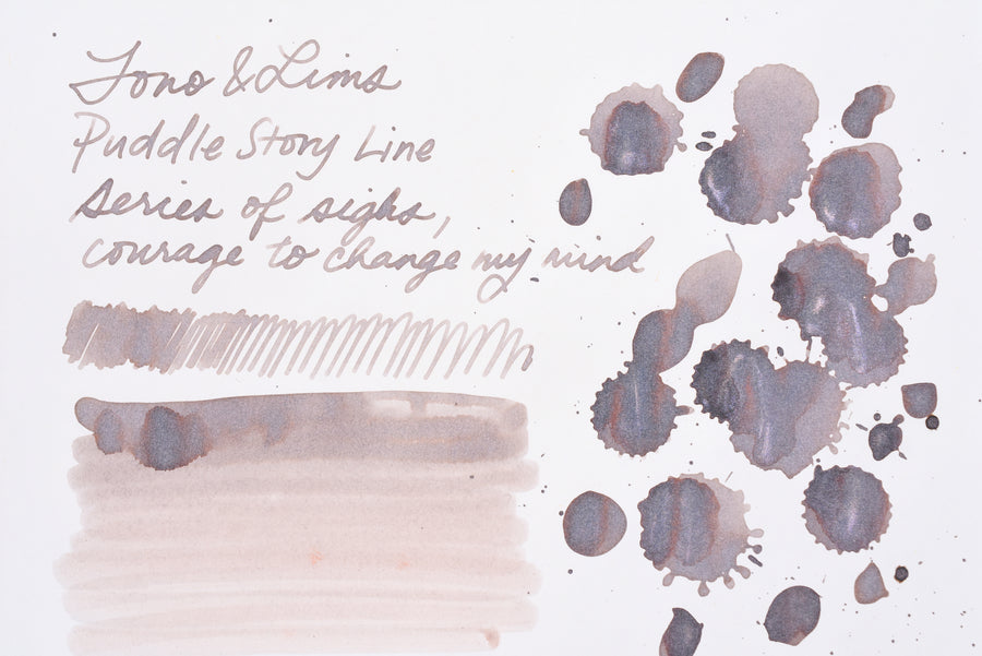 Tono & Lims Ink Bottle - Puddle Story Line - Series of Sighs, Courage to Change My Mind - 30ml