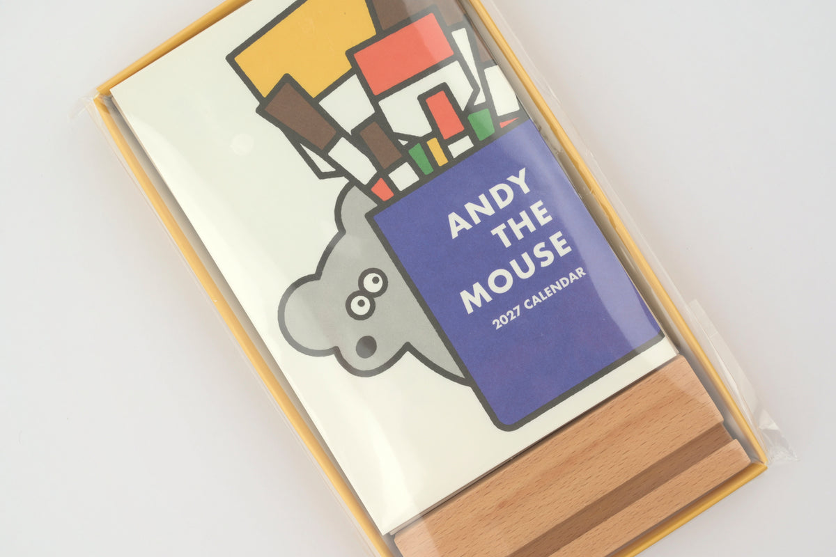 Shinnippon x Seiji Matsumoto 2027 - Andy the Mouse Desktop Monthly Calendar