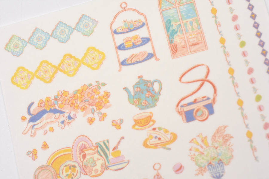 Yuru Log 2 Sheets Sticker - Travel and Hotel