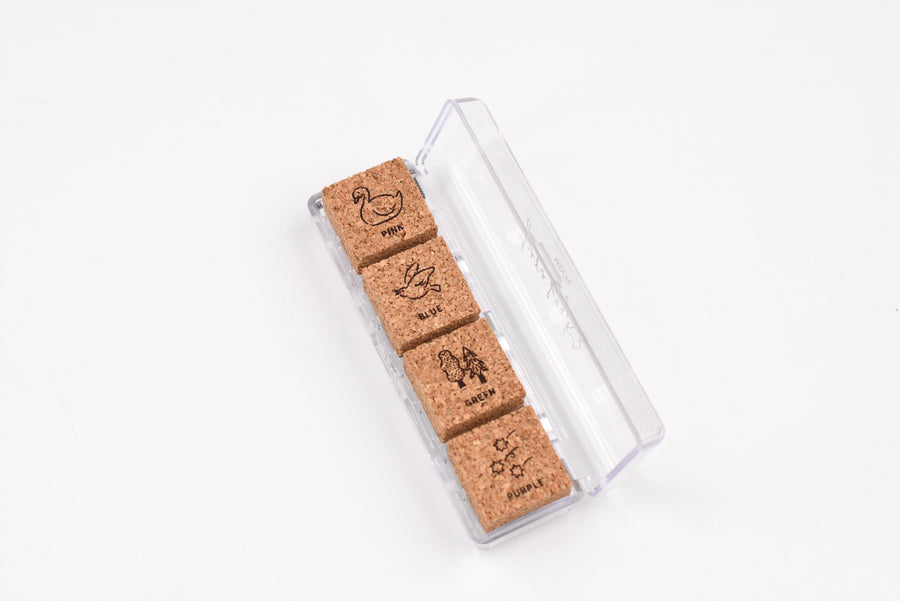 Yuru Log Paintable Stamp - Pre-Inked - Forest Scenery