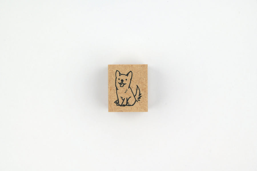 Kodomo No Kao Stamp - Piccolo - Dog - Sitting