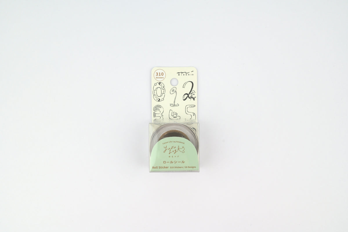 Yuru Log Roll Stickers - Numbers