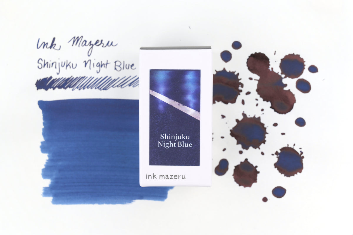Ink Mazeru Ink Bottle - Shinjuku Night Blue - 18 mL