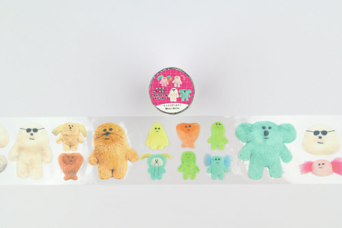 Komamono Creative x Tokeko Zakkaten Clear Roll Sticker