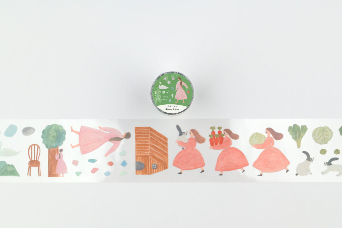 Komamono Creative x Nekutai Clear Roll Sticker