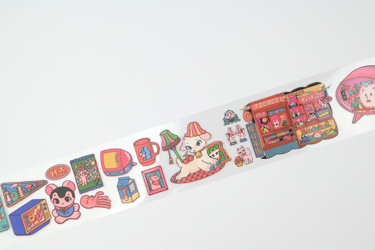 Komamono Creative x Nakamura Kyoko Clear Roll Sticker