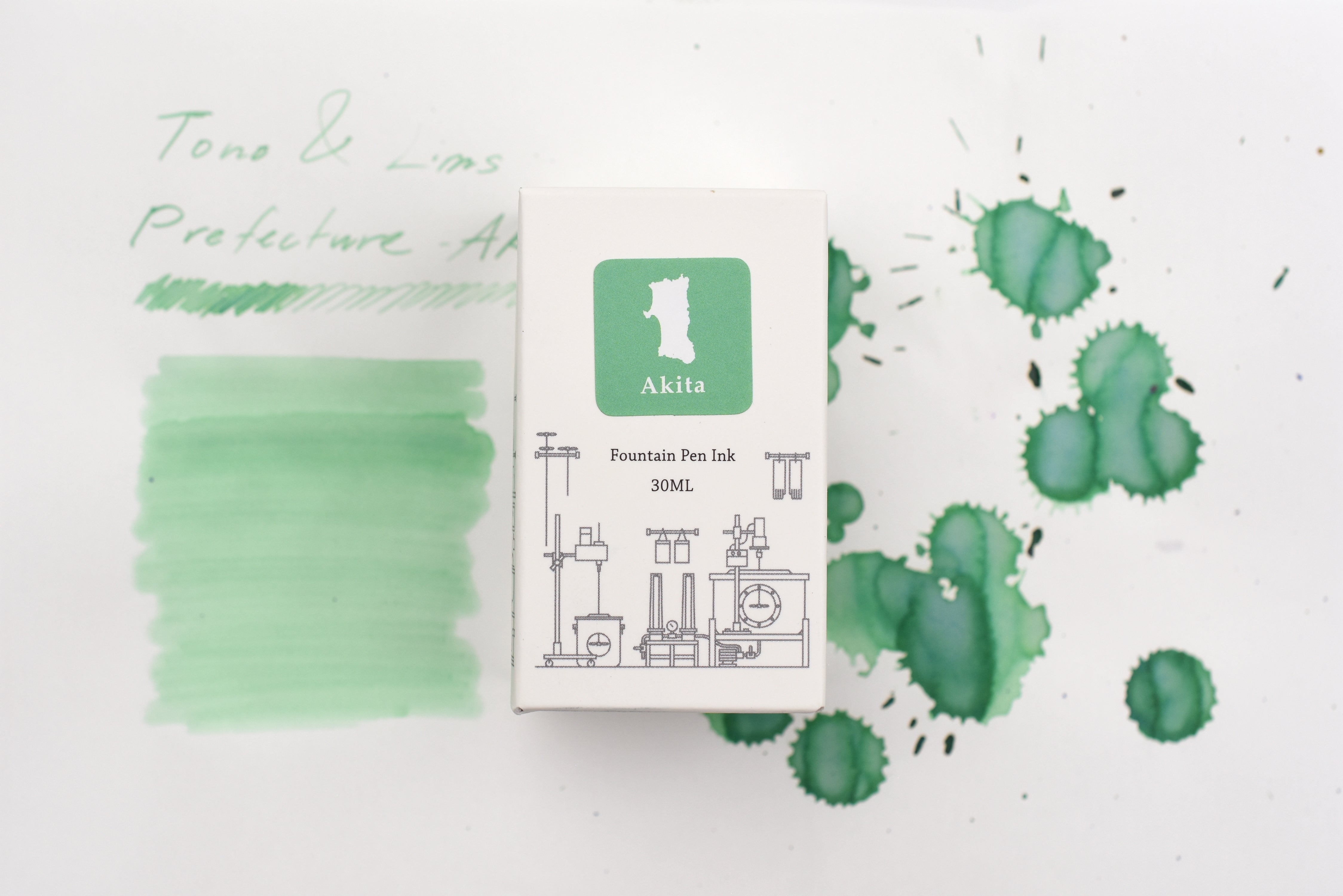 Tono & Lims Ink Bottle - Prefecture - Akita - Expectation - Bevelled Glass - 30ml