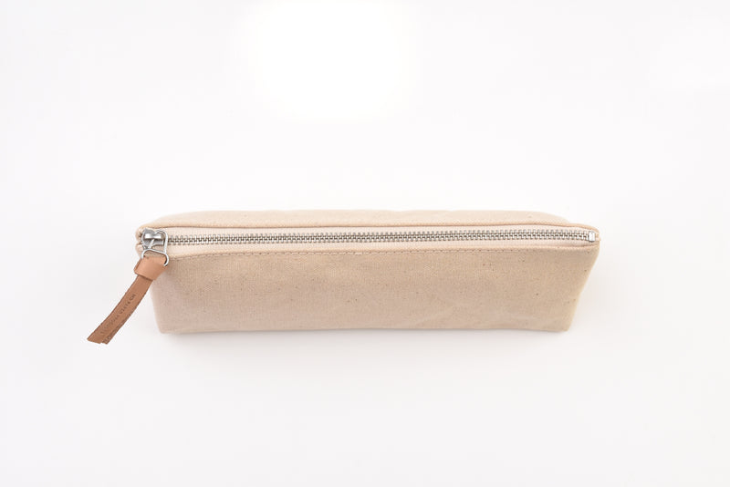 Midori Pen Case - Kurashiki Canvas with Gusset