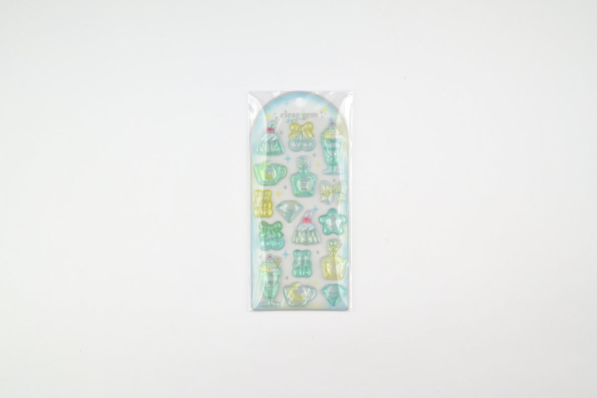 Q-Lia Clear Gem Stickers - Soda
