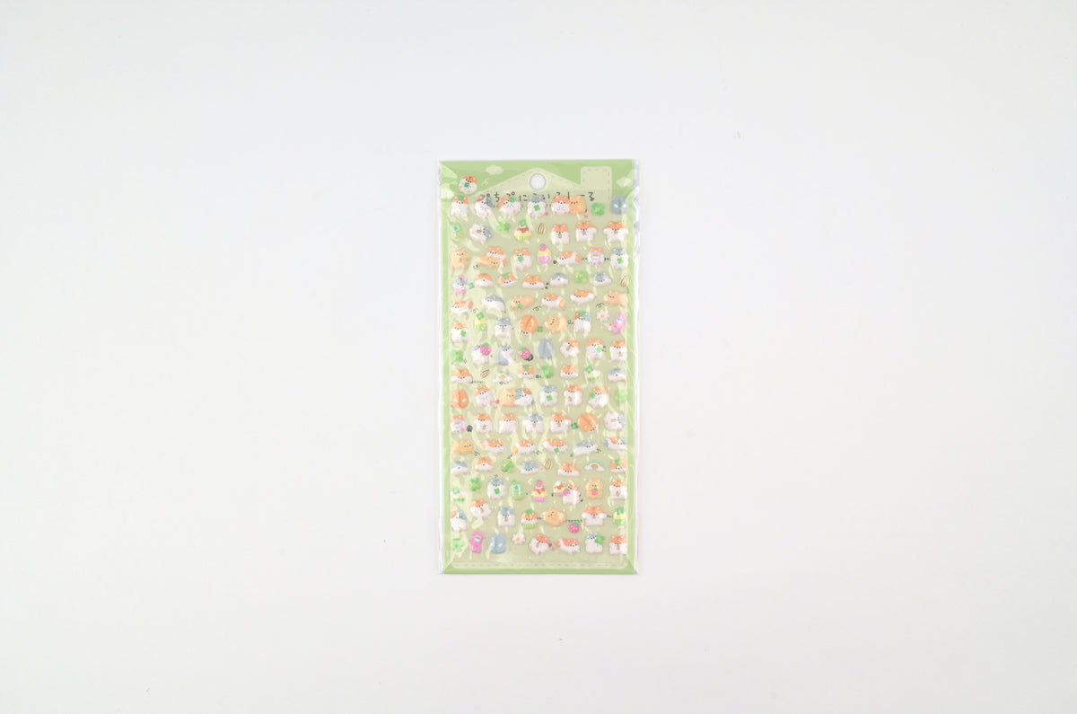Q-Lia Puchu Puni Life Stickers - Happy Ham Life
