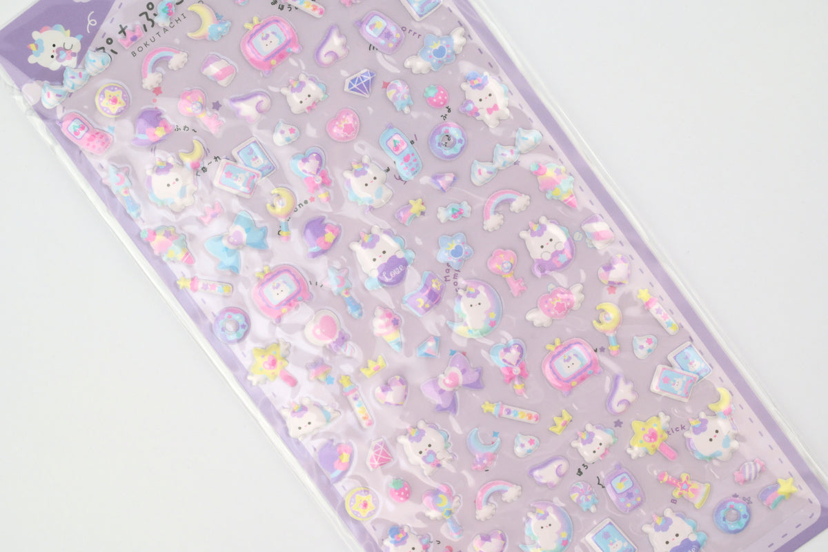 Q-Lia Puchu Puni Life Stickers - Uni Life