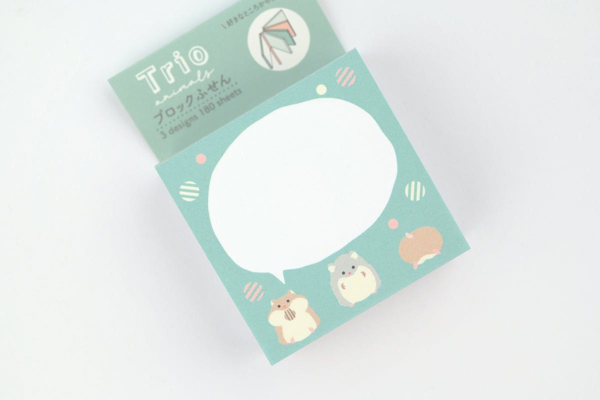 LABCLIP Sticky Notes - Trio Animals - Hamster