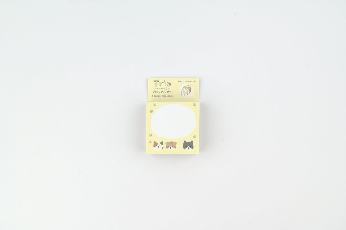 LABCLIP Sticky Notes - Trio Animals - Cat