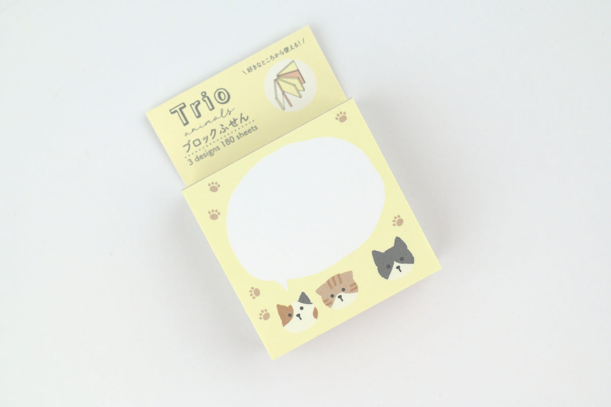 LABCLIP Sticky Notes - Trio Animals - Cat