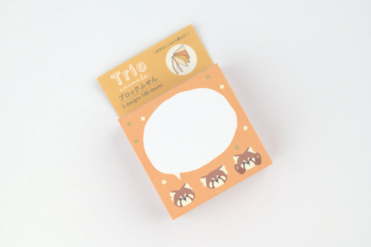 LABCLIP Sticky Notes - Trio Animals - Red Panda