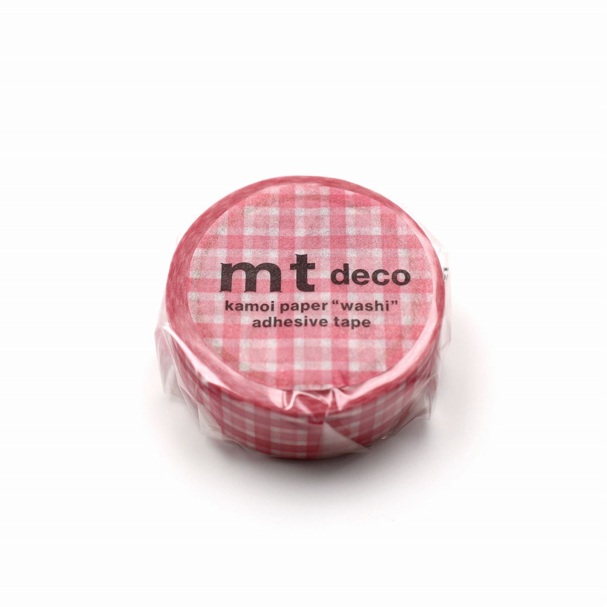 mt Washi Tape - Deco - Overlapping Wide Gingham Check - Pink (Coming Soon)