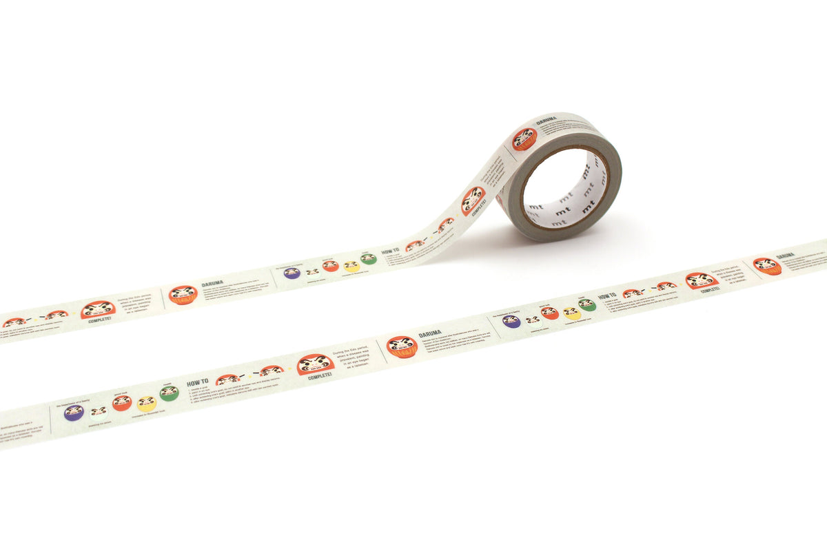 mt Washi Tape - Japanese Tradition - Types of Daruma - Limited Edition